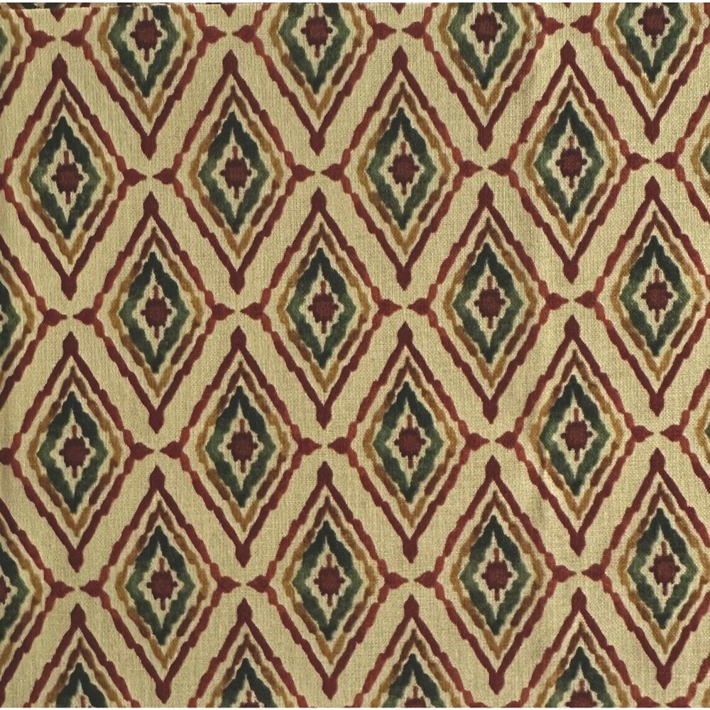 Diamond/Geometric Spice Tan Argyle Tribal Blender Quilting Cotton Fabric BTY